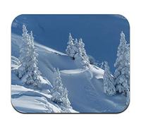 YENDOSTEEN Cuesta de montaña Nevada - cojín de ratón del esquí de la Snowboard Mousepad