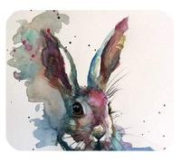YENDOSTEEN El Conejo de la Acuarela Que Pinta Arte modificó el hogar y la Oficina para requisitos particulares durables Mousepad