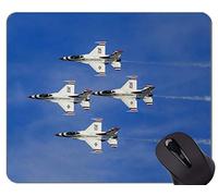 YENDOSTEEN El Mejor cojín de ratón de la Idea del Regalo, Base de Goma Antideslizante Mousepad de Thunderbird Jet F 16 Sky