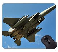 YENDOSTEEN El Mejor cojín de ratón de la Idea del Regalo, F 15 Que aterriza Cerca aviación Antideslizante Base de Goma Mousepad