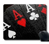 YENDOSTEEN El Mejor cojín de ratón de la Idea del Regalo, Tarjeta roja del Amor del día de Tarjeta del día de San Valentín Mousepad de Goma Bordes cosidos...