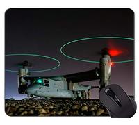 YENDOSTEEN Estera del ratón del Juego, Aterrizaje de Aviones UFO Osprey Antideslizante de Goma Base Mousepad