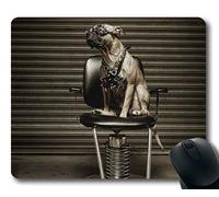 YENDOSTEEN Estera del ratón del Juego, Perro Animal del Perro del Pitbull del Gato, Costura de la precisión, cojín de ratón Durable