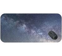 YENDOSTEEN Estera del Teclado de la computadora del Escritorio con los Bordes cosidos, la constelación de Las Estrellas del Espacio es una Alfombra de Juego Grande