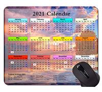 YENDOSTEEN Fuente de Alta definición del Calendario 2021 con Alfombrilla de Mouse Personalizada de Vacaciones, Alfombrillas de Mouse Golden Tree In The Sunset