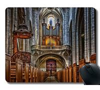 YENDOSTEEN Gaming Mouse Pad Custom, Christian Cathedral France continuación Mouse Pad Stitched Border