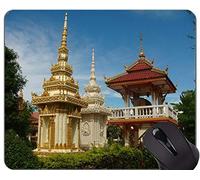 YENDOSTEEN Gaming Mouse Pad Custom, Escultura Estatua Buddha Zen Rectangle Personalized Gaming Mouse Pads