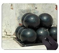 YENDOSTEEN Gaming Mouse Pad Custom, Gun Funny Cannon Balls Rectangle Personalized Gaming Mouse Pads