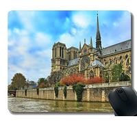 YENDOSTEEN Gaming Mouse Pad Custom, Paris Notre Dame France France continuación del Alma Alfombrilla de ratón Cosido Borde