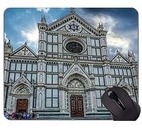 YENDOSTEEN Gaming Mouse Pad Custom, Santa Croce Basílica Cita Religión Buda Estatua Base de Goma Antideslizante Mousepad