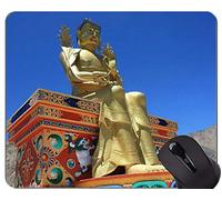 YENDOSTEEN Gaming Mouse Pad Custom, Santa Croce Basílica Cita Religión Buda Estatua Base de Goma Antideslizante Mousepad