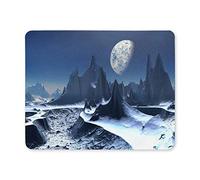 YENDOSTEEN Gaming Mouse Pad, Gaming Mouse Pad Custom Ice Moon, Ice, Snow and Mountains Personalidad Diseños Gaming Mouse Pad Estilo