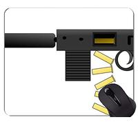 YENDOSTEEN Gaming Mouse Pad, Gun Cleaning Mat Machine Gun Alfombrillas De Raton