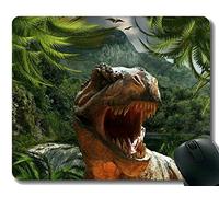 YENDOSTEEN Gaming Mouse Pad, Happy Dinosaur Tyrannosaurus Rex Rubber Mouse Pad