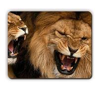 YENDOSTEEN Gaming Mouse Pad mousemat Mouse Pad, Leones de agresión, Game Office Mouse Pads P0384