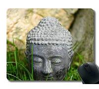 YENDOSTEEN Gaming Mouse Pad, Stupid Bird First Fly, Buddha Head Antideslizante Base de Goma Mousepad