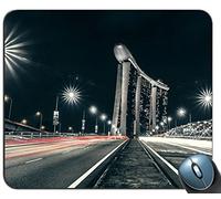 YENDOSTEEN Goma Antideslizante Cómoda y Personalizada Alfombrilla para ratón Alfombrilla para ratón Mousepad, Marina Bay Hotel from Singapore 59785 Alfombrilla para ratón con rectángulo Personalizada