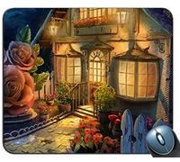 YENDOSTEEN Juego de alfileres de Costura de Costura de precisión, House Art Flowers Yard Patrón Fabuloso Rectángulo Personalizado de Goma Antideslizante Alfombrilla de ratón Gaming Mouse mats
