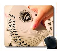 YENDOSTEEN La Mejor Idea de Regalo Alfombrilla de ratón, Tarjeta de póker de Goma Mousepad Bordes cosidos