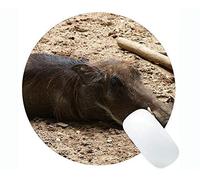 YENDOSTEEN Lovely Pig Anti Slip Comfort Gaming Round Mouse Pad, Jabalí Cute Piggy Gaming Round Mouse Pad