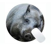 YENDOSTEEN Lovely Pig Anti Slip Comfort Gaming Round Mouse Pad, Jabalí Cute Piggy Gaming Round Mouse Pad