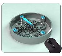 YENDOSTEEN Mapa de Alfombrillas para ratón Personalizadas, brújula con compás mágico Alfombrilla para ratón con Borde Cosido