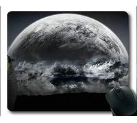 YENDOSTEEN Mousemat de Yanteng, Howling Light Wolf Blanco Oscuro Negro Gaming Mouse Pads (Multicolor)