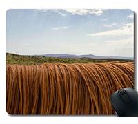 YENDOSTEEN Mousepad de Goma Modificado para requisitos particulares, Melena del Caballo del Pelo de la Nube con la Frontera Cosida