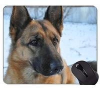 YENDOSTEEN Pastor Alemán Amante de Perro Divertido Alfombrillas de ratón, Perro Alfombrillas de ratón