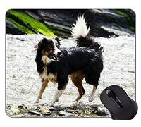 YENDOSTEEN Perro Corriendo Pastor Alemán Animal Picture Mouse Pad, Border Collie Office Mouse Pad