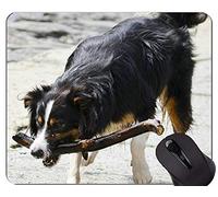 YENDOSTEEN Puppy Dog Gaming Alfombrillas de ratón, Border Collie Alfombrilla de ratón con Bordes cosidos