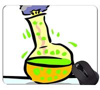 YENDOSTEEN Science Particles Gaming Mouse Pad Custom, Reacción química Antideslizante, Base de Goma, Mousepad