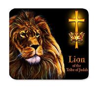 YENDOSTEEN Sela Unique Custom Rectangle Mouse Pad Extendido, Vintage Lion Bible Verse Quotes Pinturas, Juego Grande Tapete Mousepad PM1687