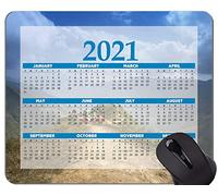 YENDOSTEEN Yanteng 2021 Mouse Pad Calendar, The Scenery Country Alfombrilla de ratón de Goma