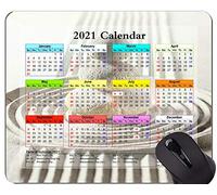 YENDOSTEEN Yanteng Calendar 2021 Year Mouse Pad, Budismo Salud Relajación Oficina Mouse Pad