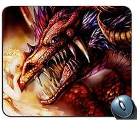 YENDOSTEEN Yanteng Gaming Mouse Mat, The Dragon y The Princess Alfombrilla de ratón Rectangular Personalizada, Impreso Antideslizante RubberPersonalise Computer Mouse Pad