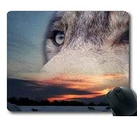 YENDOSTEEN Yanteng Gaming Mouse Pad, Wildlife Winter Lake Wolf Artwork Alfombrillas de ratón (Multicolor)