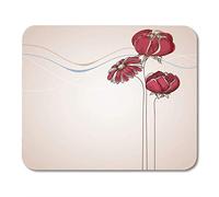 YENDOSTEEN Yanteng Mouse Pads Mouse Pads Belleza Rosa Abstracta Flor Festiva para Diversos Eventos Red Beautiful Bloom Mouse Pad para notebooks, Computadoras de Escritorio