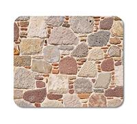 YENDOSTEEN Yanteng Mouse Pads Mouse Pads Bloque Gris Negro Abstracto Piedra Marrón Arquitectura Ladrillo Cemento Mouse Pad para Cuadernos tapetes