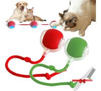 Yenhaly Juguete automático para pasear perros, The Mellow Dog Andador automático para perros, pelota interactiva para perros, pelota de salto inteligente, juguetes de entretenimiento para el hogar