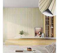 Yenhome Grueso Papel Pintado Autoadhesivo Pared Salon Efecto 3D Madera 90x500cm Roble Claro Paneles Decorativos Pared Madera Natural Papel Tapiz Revestimiento de Paredes Habitacion Comedor Pasillo