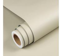 YENHOME Papel Pintado Pared Dormitorio Liso 60x300cm Papel de Pared Autoadhesivo Beige Salon Baño Pasillo Vinilo Encimera Cocina Vinilo Adhesivo Mate para Muebles Beige Oscuro Armario Escritorio