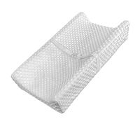 YENING Mini cambiador de pañales de bebé para tocador con funda de 27 x 16 pulgadas, forro impermeable pequeño de espuma contorneada para cambiador, color gris