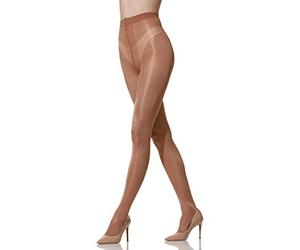 Yenita 2 pares Danza medias para mujer (38-40=M, Marrón claro brillante)