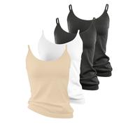 Yenita Camiseta térmica crema / negro / blanco S crema / negro / blanco