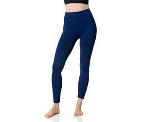 Yenita Leggings térmicos para mujer con forro polar interior en paquete de 2, leggings térmicos sin costuras en negro, antracita, jaspeado, marrón, rojo, azul marino, Pack de 2 azul marino, M-L