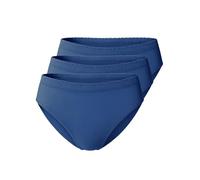 Yenita Pack de 3 calzoncillos de microfibra para mujer, sin costuras, calzoncillos para sentirse bien, azul marino, L-XL
