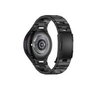 Yenle Correa de repuesto para reloj Samsung Galaxy Watch 6 Classic de 47 mm/5 Pro 45 mm/4 44 mm 40 mm, correa de metal de titanio (negro)