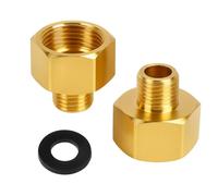 Yenvory Adaptador de bombonas de gas de 1/2" a 1/4" para hornillo de gas, barbacoa de gas y Campingaz, LPG, conexión de gas, acoplamiento rápido de gas, tanque de propano