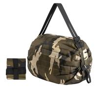 Yenvory Bolsas de la compra plegables en bolsa, bolsas plegables reutilizables tela Oxford para viajes, fitness, compras, camping y ropa de invierno Nanobag, bolsa de compras plegable, 8 cm x 8.5 cm x